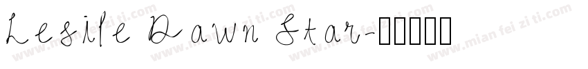 Lesile Dawn Star字体转换